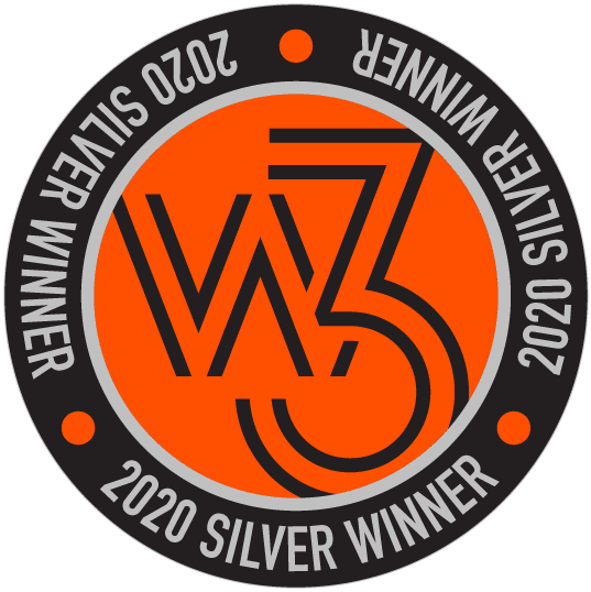 w3 2020 Silver Award - awarded to Brian Bosch for his work on TheBookFest