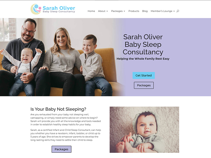 Sarah Oliver Consultancy, made by Invouq website homepage