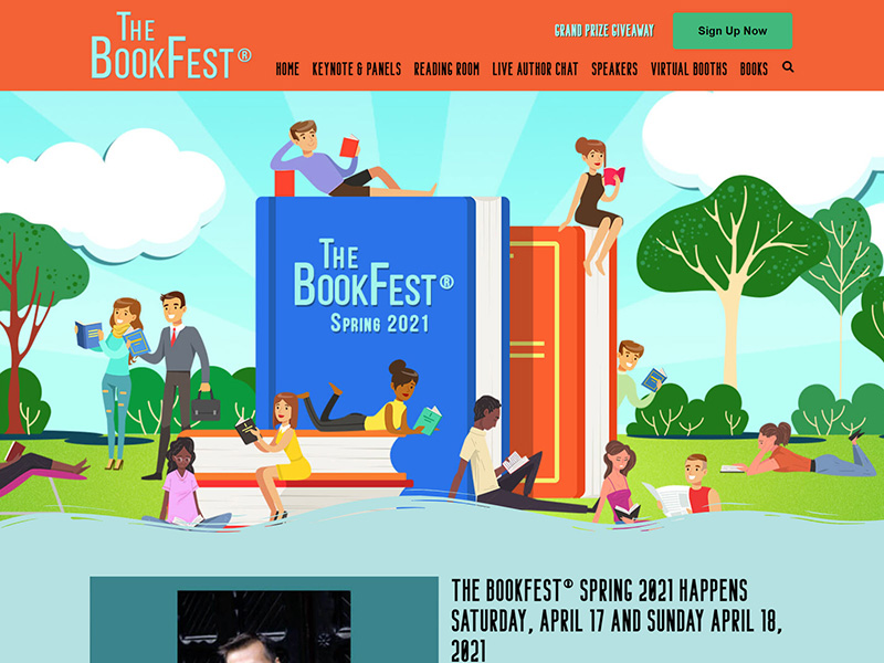 The BookFest Website built by Invouq
